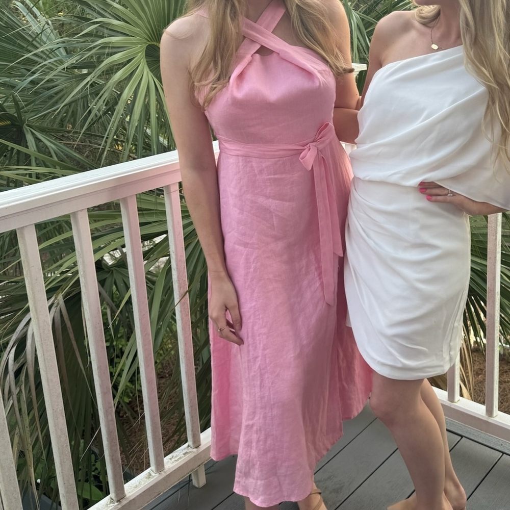 💐Petal & Pup Pink One Shoulder Dress